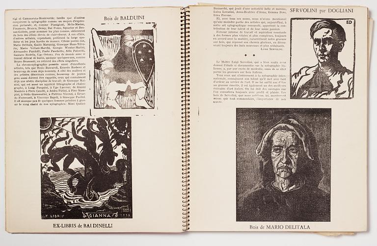 Art magazine, "Xylographie revue internationale de gravures sur bois", no 7 February 1935.