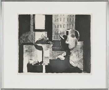 PIERRE OLOFSSON, färglitografi. samt PHILIP VON SCHANTZ, serigrafi, sign. o numr. 243/310, dat. - 54.