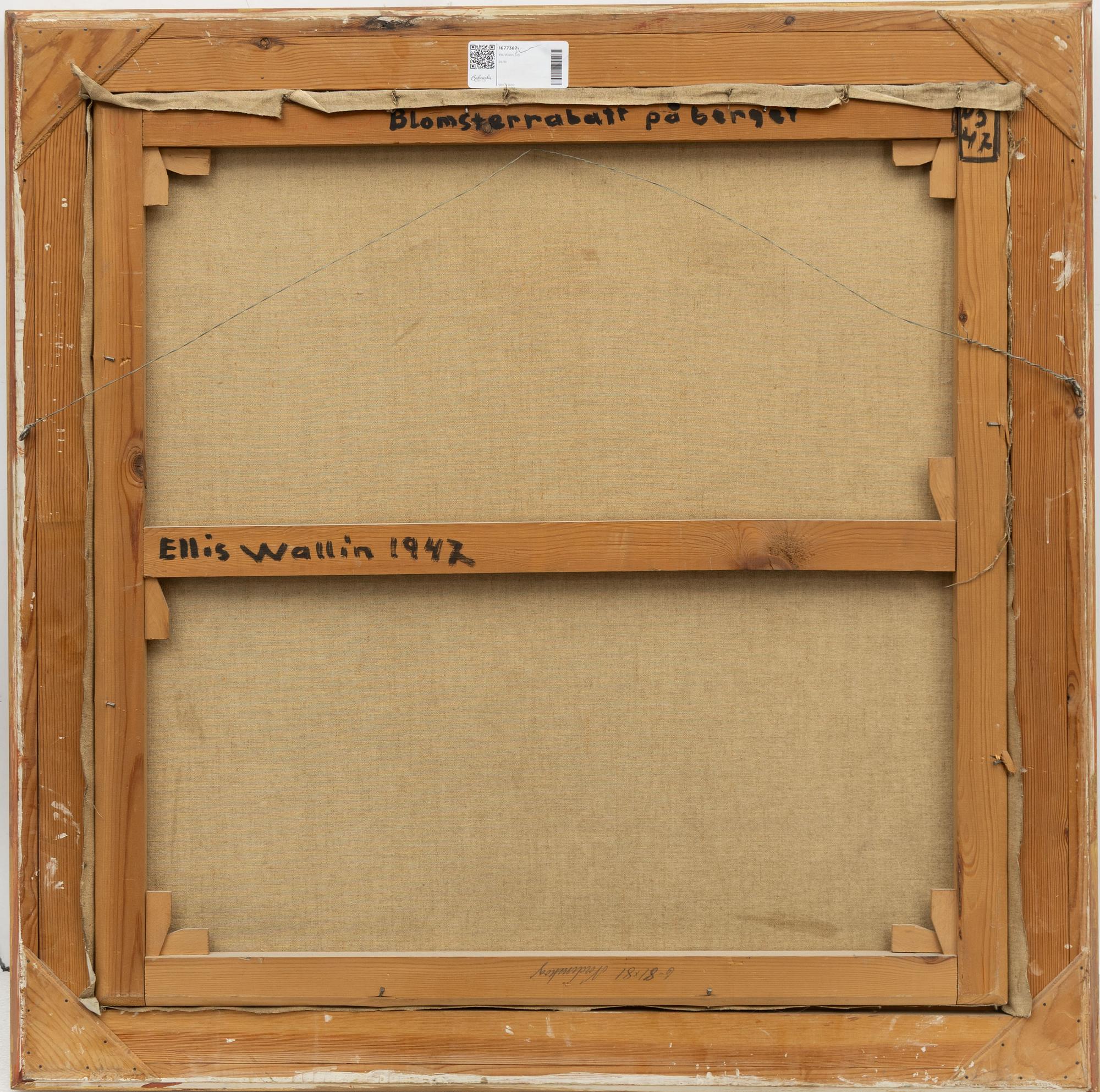 Elis Wallin, "Blomsterrabatt på berget".