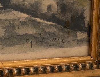 Unknown artist 20th century, 3 pieces Motifs from Paris.