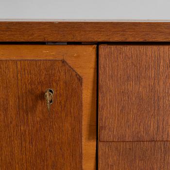 A teak veneered bokkcase, Sweden, 1950's.