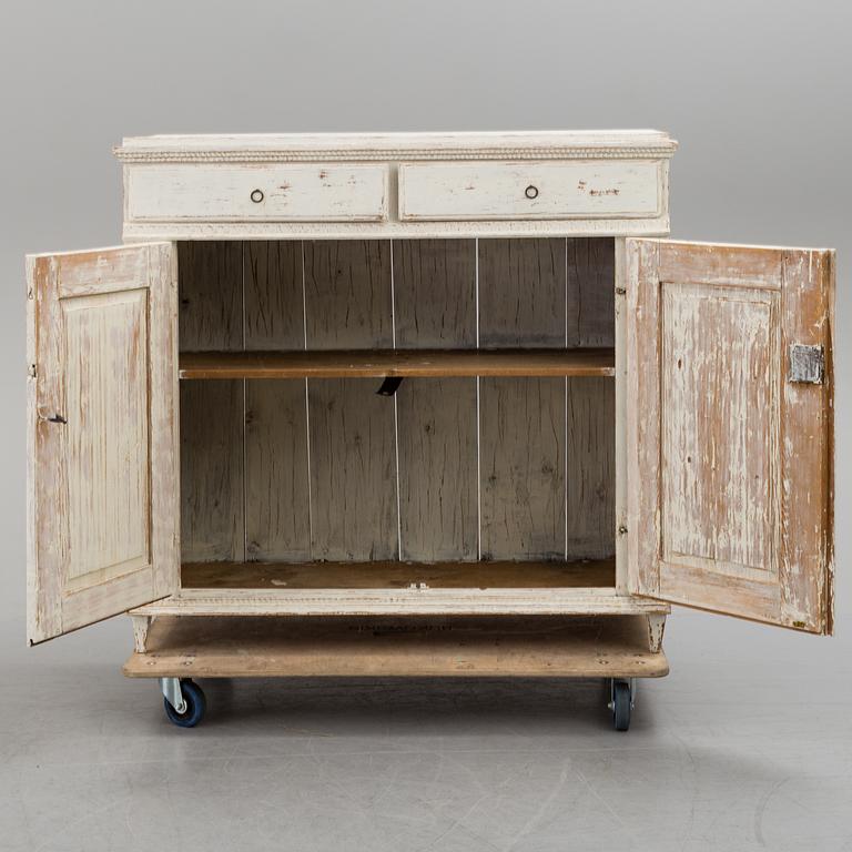 An early 19th Century Gustavian cupboard.