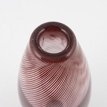 Edward Hald, a ’slipgraal’ glass vase, Orrefors, 1954.