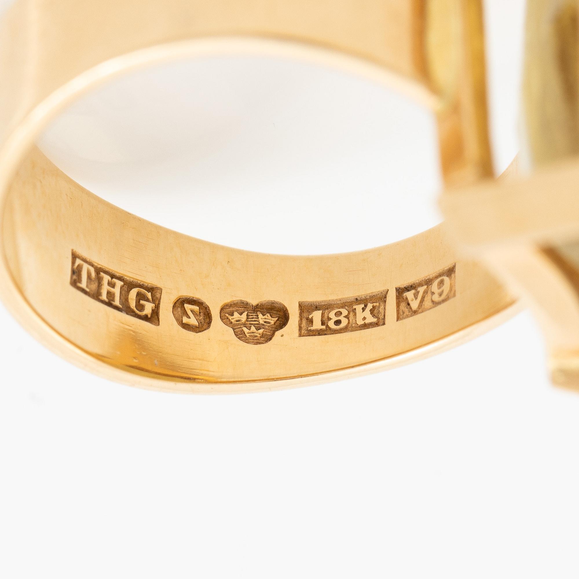 Ring, 18K gold with citrine.