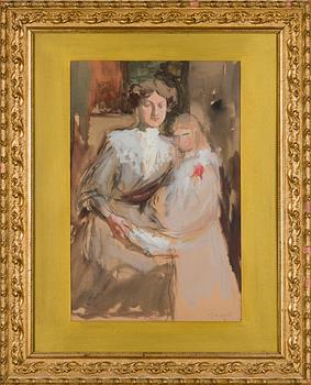 Albert Edelfelt, The Baroness Bennet with her Daughter.