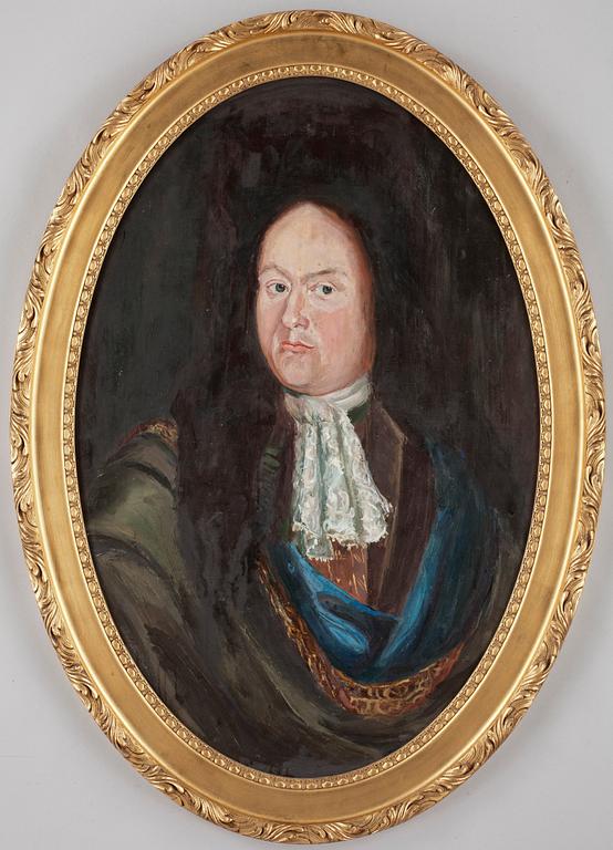 OKÄND KONSTNÄR, olja på pannå, ett par, 1900-talets första hälft.