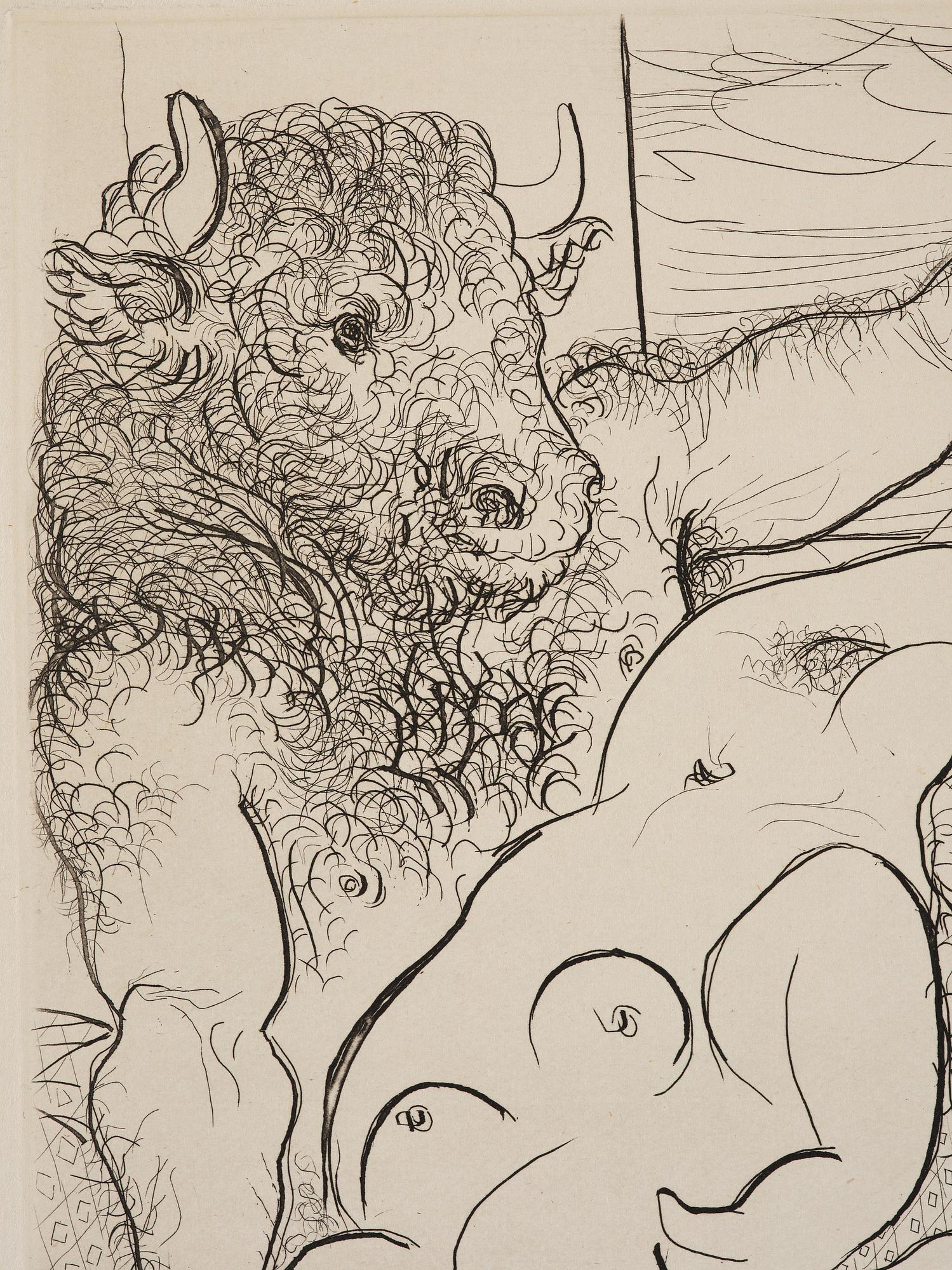 Pablo Picasso, "Scène bacchique au Minotaure".
