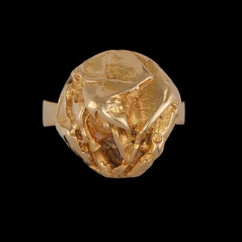 RING, 18k guld, Björn Weckström, Lapponia, Finland. Vikt 8 g.