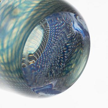 A 'Krakaä glass vase by Sven Palmqvist for Orrefors.