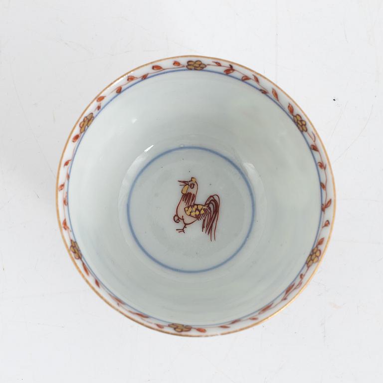 Kopp med fat, porslin, Japan, 1800-tal.