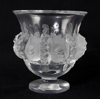 SKÅL PÅ FOT, glas, Lalique France.