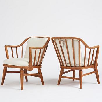 John Kärnhagen, karmstolar 1 par, Swedish Modern, 1930-40-tal.