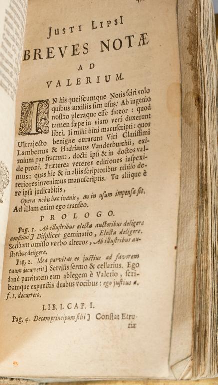 VALERIUS MAXIMUS, "Dictorum factorumque memorabilium libri IX cum J. Lipsii". Amsterdam Ioannem Janssonium,1640/50-tal.