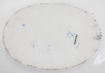 PARTI PORSLIN, 3 delar, Frankrike, 1800/1900-tal.