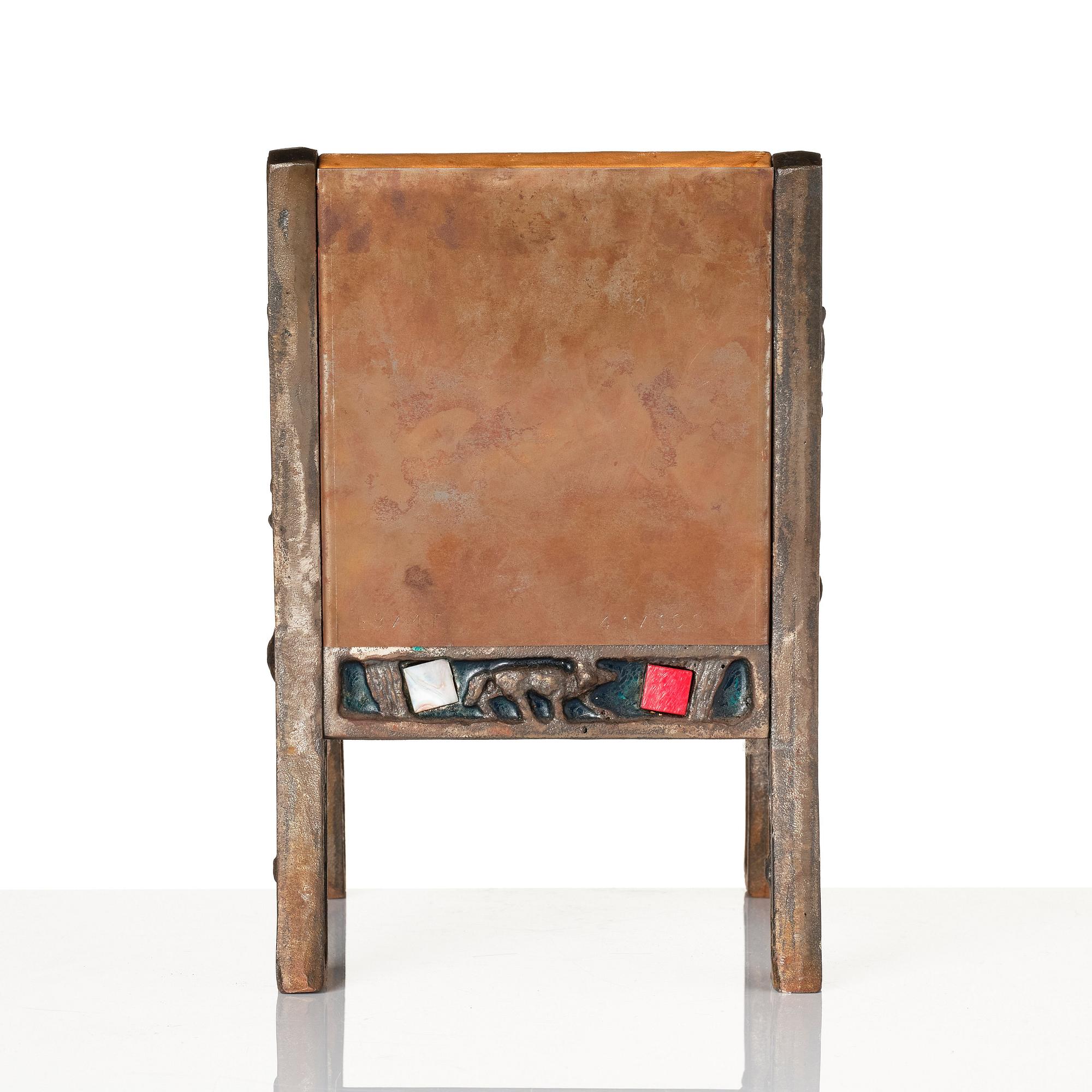 Ernst Billgren & Mats Theselius, a "Tronen" chair/sculpture, ed. 41/100, Källemo, Värnamo post 1991.