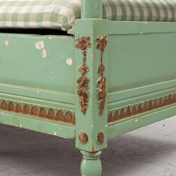 A Gustavian sofa, Sweden, around 1800.