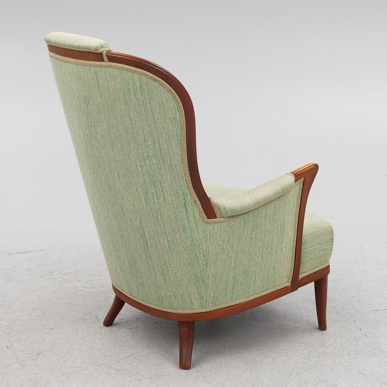 Carl Malmsten, armchair, "Vår Fru", OH Sjögren, Tranås, Sweden, second half of the 20th Century.