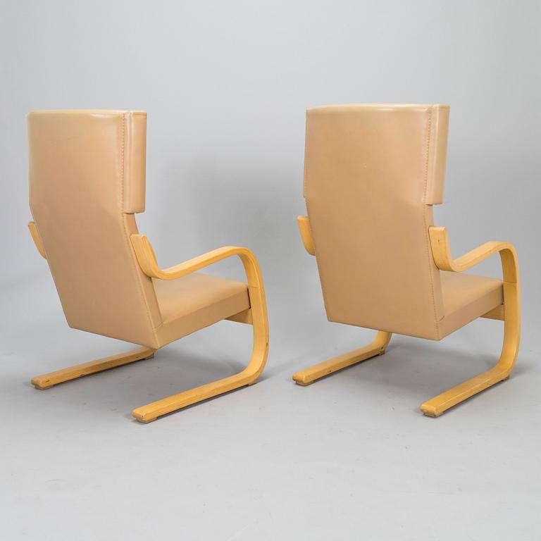 Alvar Aalto, a mid 1960s '36/401' armchairs for Artek.