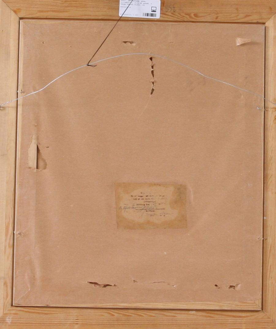 ÖFVERSTRÖM, HUGO, tillskriven, olja på pannå, a tergo Ingvar Olson.