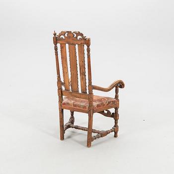 Karmstol senbarock 1700-tal.