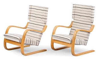 162. Alvar Aalto, A PAIR OF ARMCHAIRS NO 401.