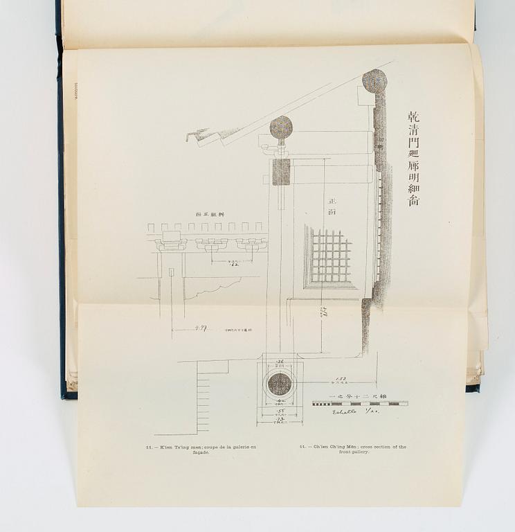 A book by Osvald Siren, 'The Imperial Palaces of Peking'. Paris and Brussels, G. van Oest, MCMXXVI.