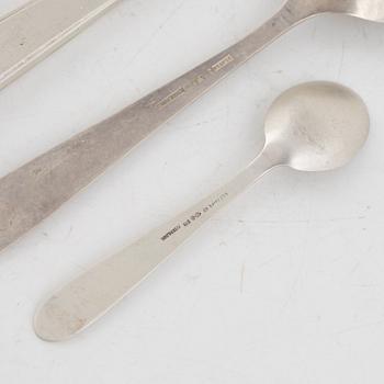 Erik Fleming, cutlery, sterling silver, 'Flavia 2', Borgila and Flavia Ab, Stockholm 1954-65 (8 pcs).