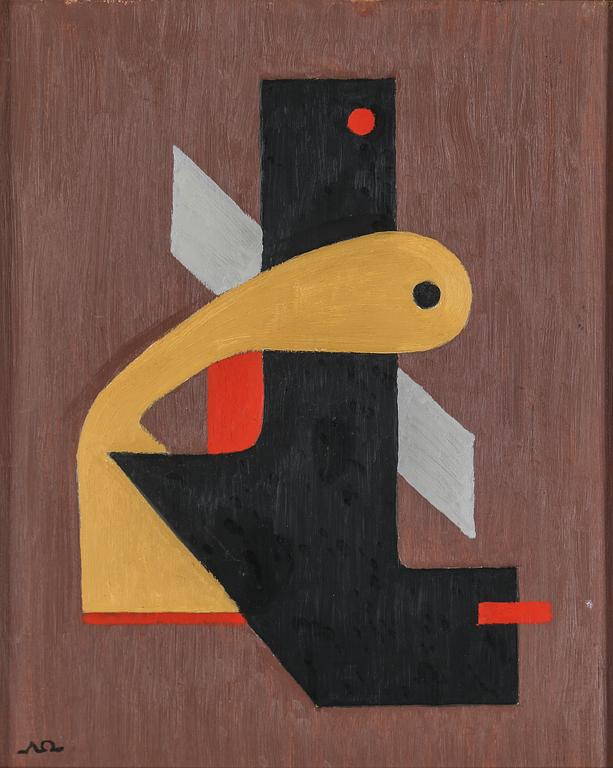 ARNE ÖDBERG, oil on panel, signed with monogram. Dated -54 verso.