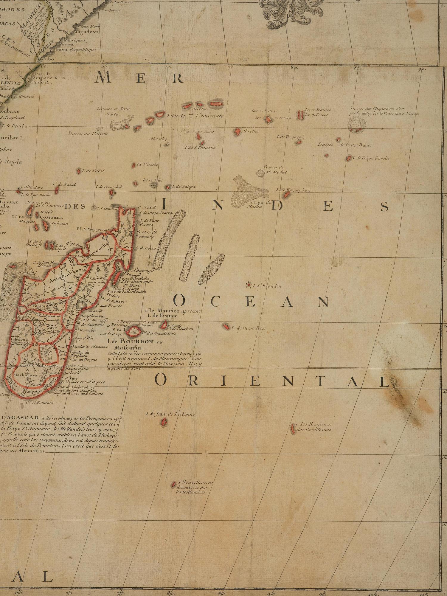 Nolin's map of Africa, "L'Afrique dressee sur les relations", 1740.