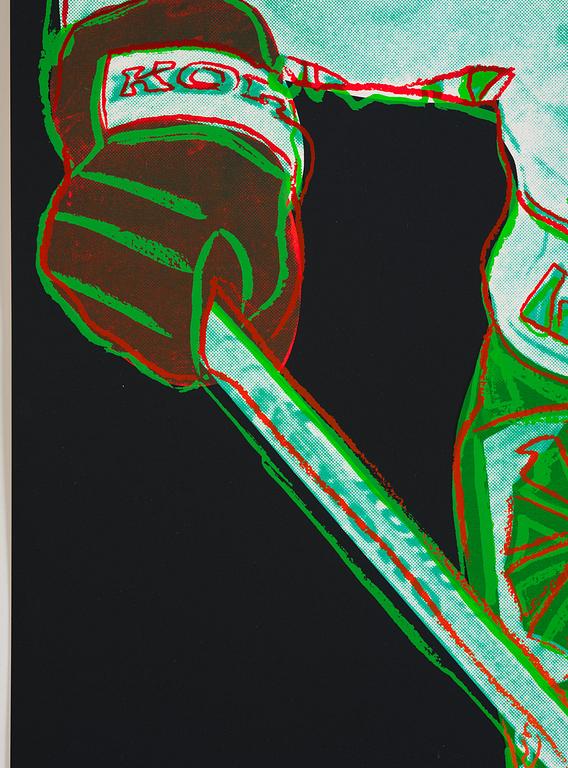 Andy Warhol, "Frölunda Hockey Player".