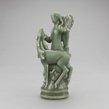 HELGE CHRISTOFFERSEN, skulptur, keramik. Signerad. Royal Copenhagen.