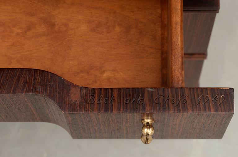 An Axel Bäck palisander cabinet, Eksjö 1949.