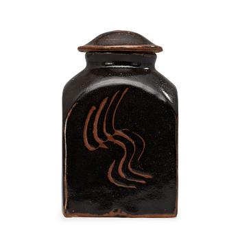 536. A Bernard Leach stoneware jar and cover, St Ives, England.