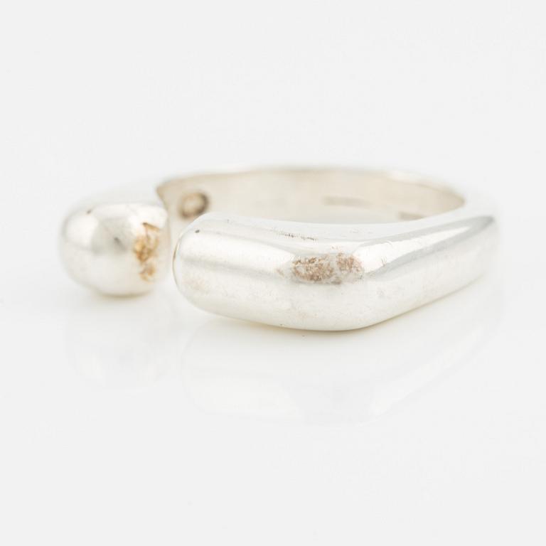 Georg Jensen company, sterling silver ring, design by Agnete Dinesen.