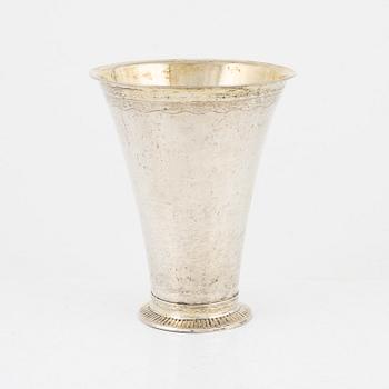 A silver-gilt beaker, mark of Niklas Ramberg, Lund 1824.