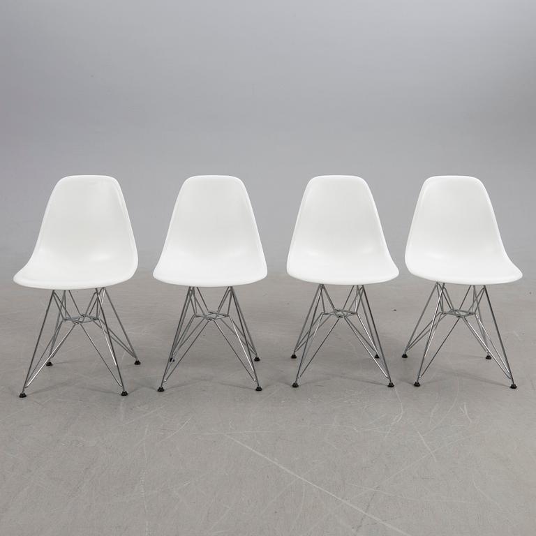 Charles & Ray Eames, chairs, 4 pcs, "Plastic chair DSR", Vitra, 2016.