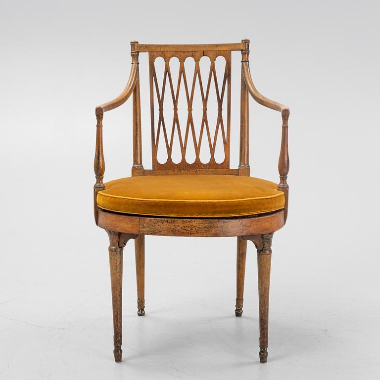 A French armchair, first half of the 19th Century.