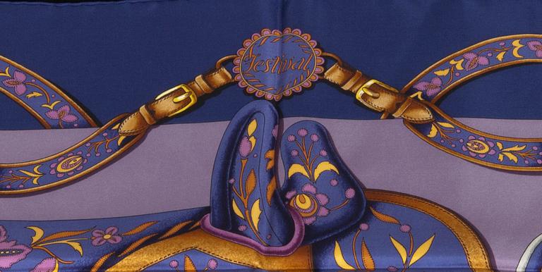 SCARF, siden, "Festival", Hermès, Paris.