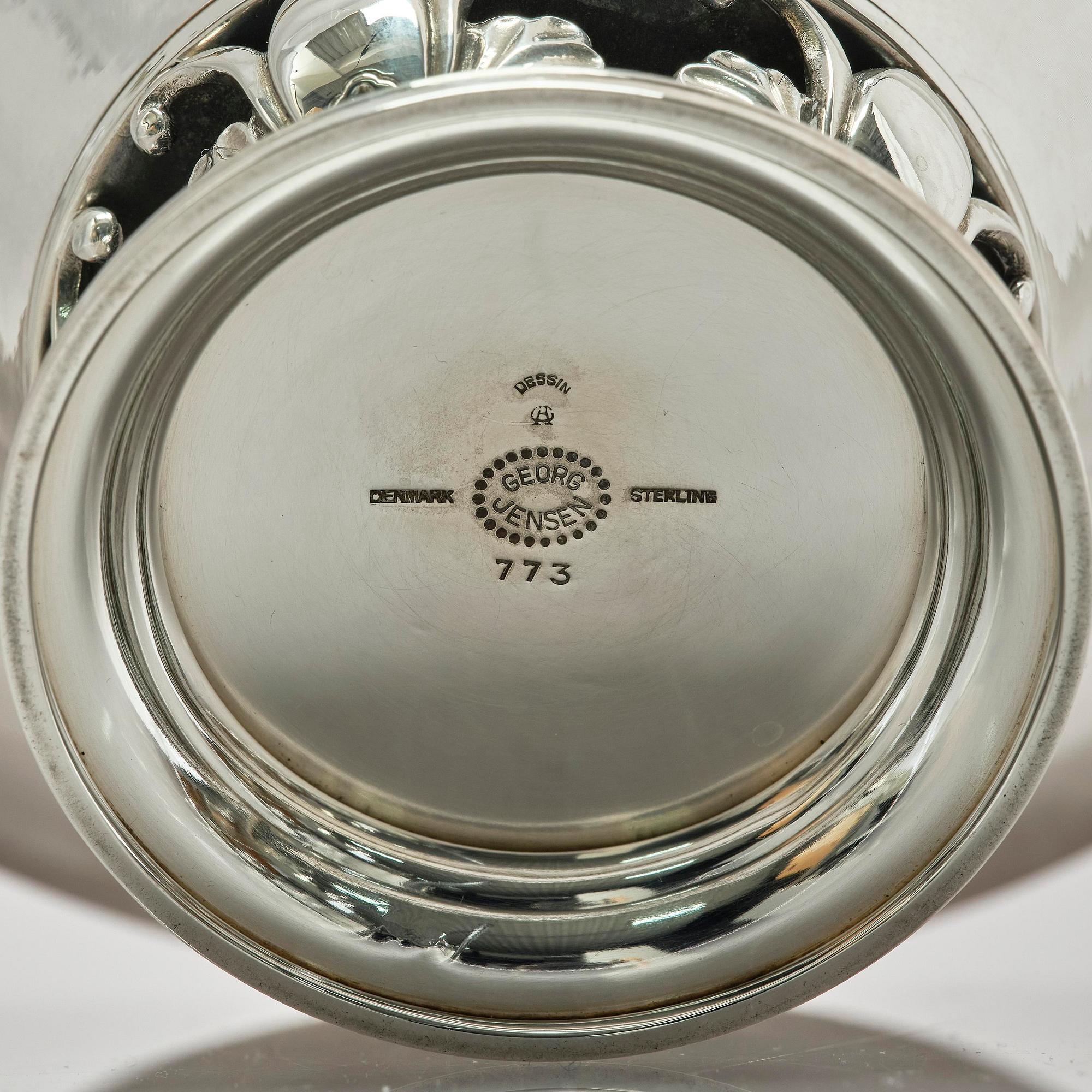 Georg Jensen, skål, sterling silver, modell nr 773, Köpenhamn efter 1945.