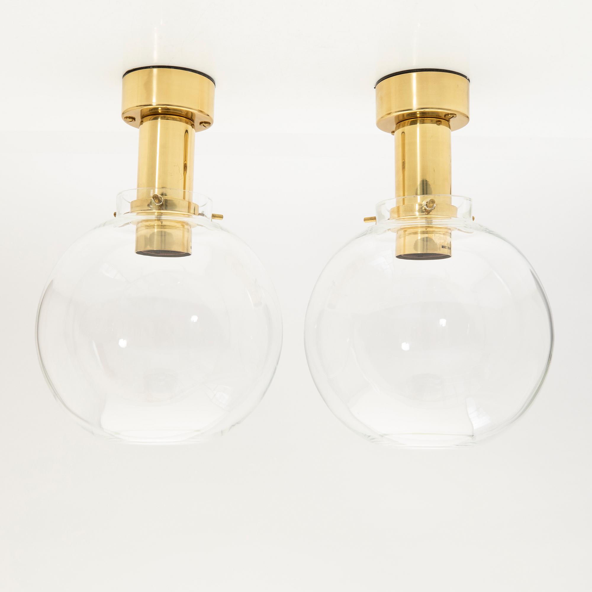 Hans-Agne Jakobsson, Ceiling lamps, 1 pair, T-348/1.