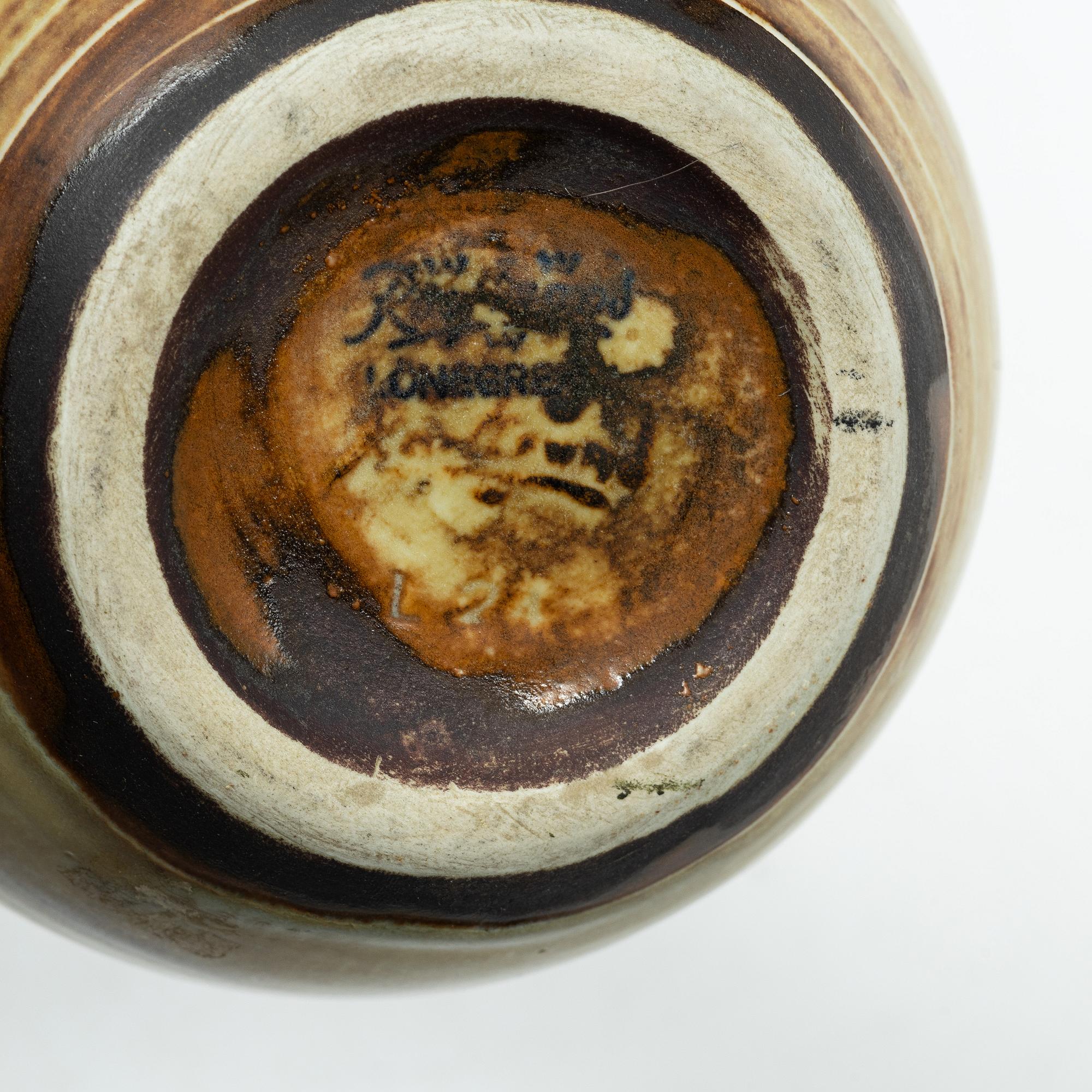 Gertrud Lönegren, Two stoneware vases, Rörstrand, 1936-1941.