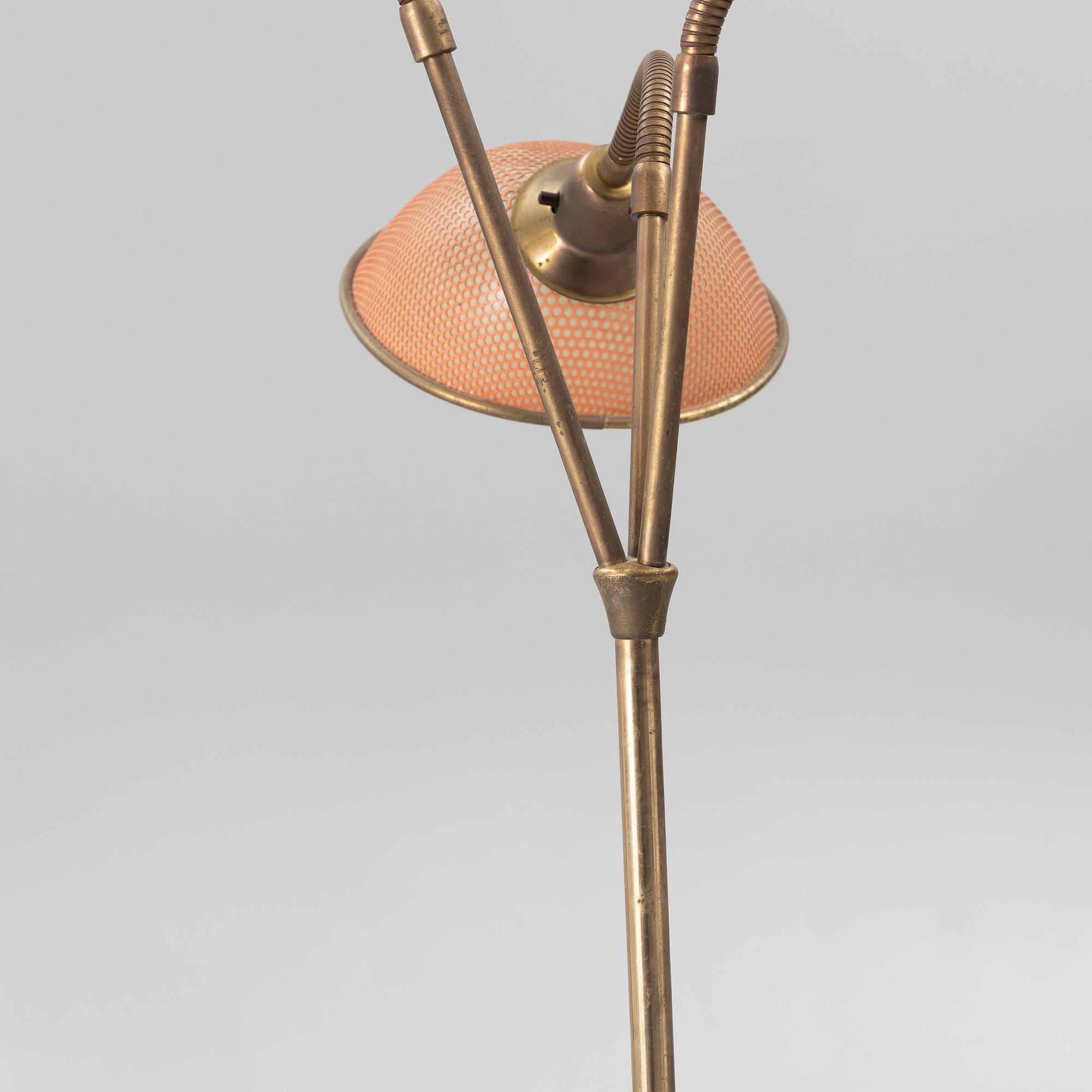 A floor lamp, around the mid-20th century.