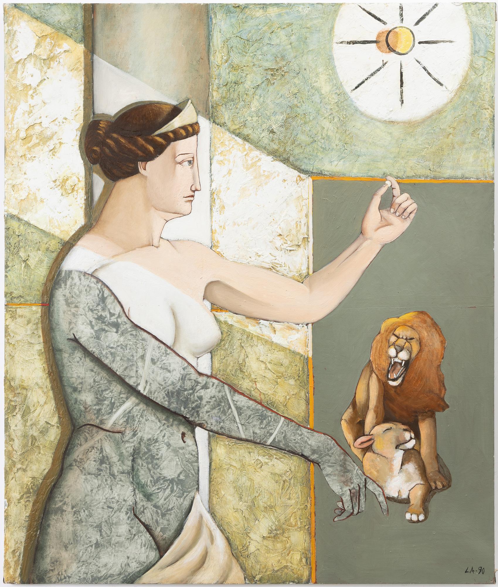Lars Andersson, Female figure and lion.