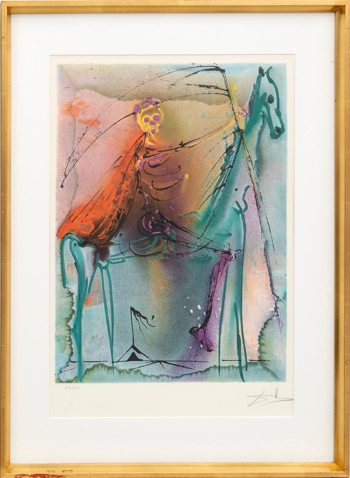 Salvador Dalí,  lithograph with embossing signed and nubmered 20/250.
