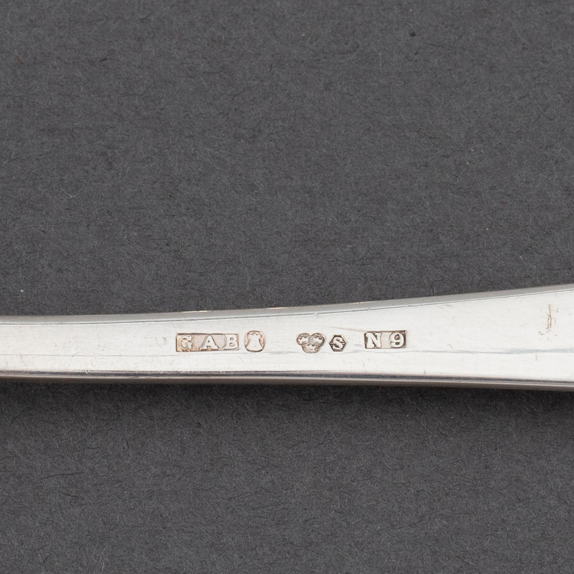 A 48-piece set of "Chippendale" silver flatware, GAB, Stockholm, 1960s-1990s.