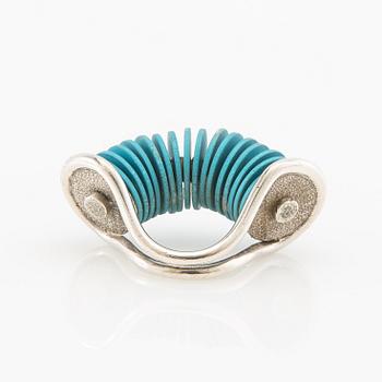Peter de Wit, Ring sterlingsilver och aluminium, Linköping sent 1990-tal.