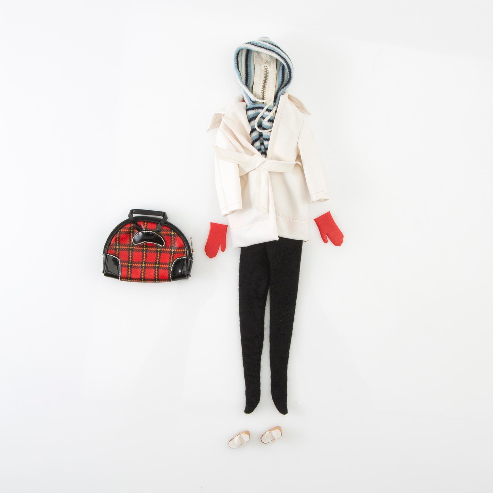 Barbie clothes 4 sets. Vintage, including "Busy Morning" Mattel 1963, "Winter Holiday", Mattel 1959-63.