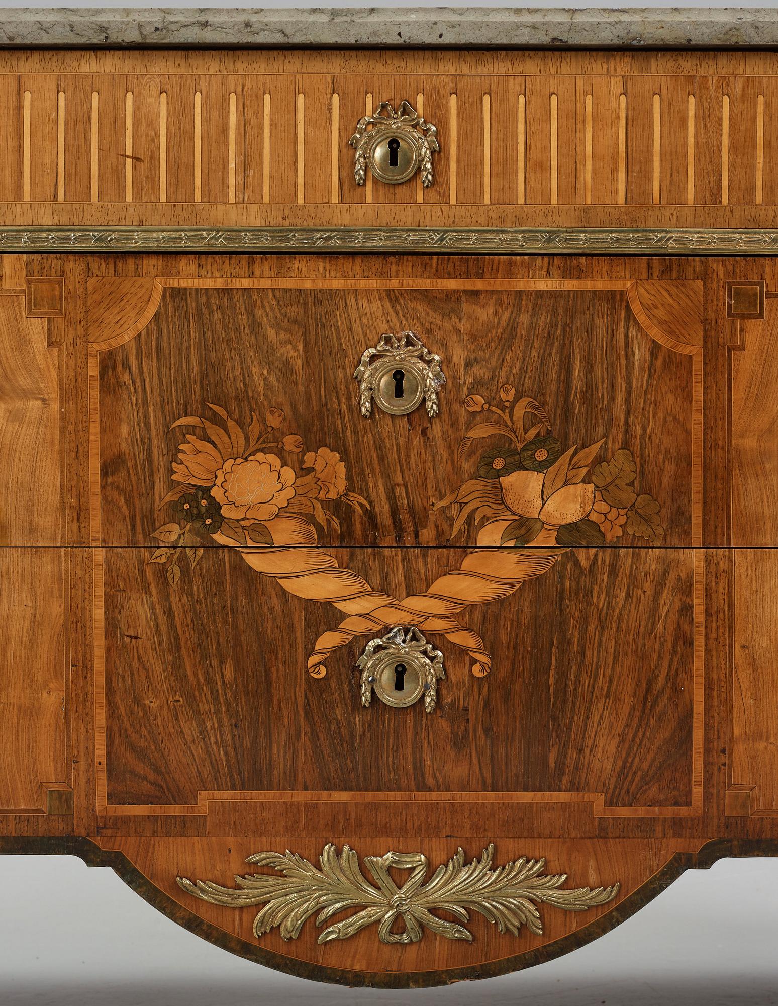 Byrå, av Gustaf Foltiern (mästare i Stockholm 1771-1804), Gustaviansk.