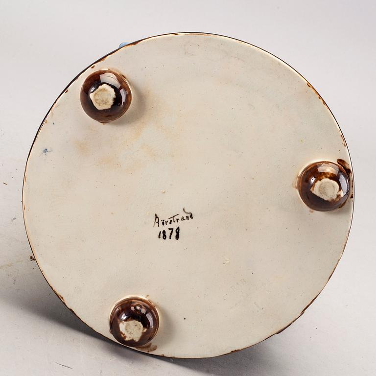 KANNA MED LOCK Rörstrand 1878 majolika.