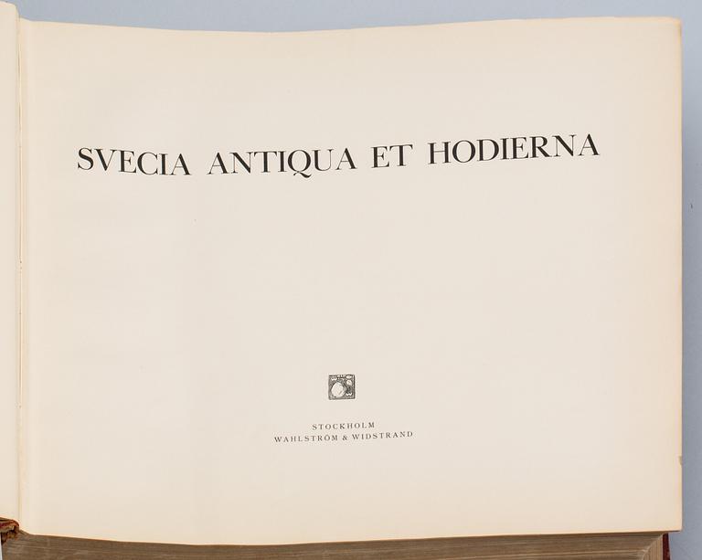 BOK, "Suecia Antiqua et Hodierna, Erik Dahlberg. Wahlströn & Widstrand 1924.